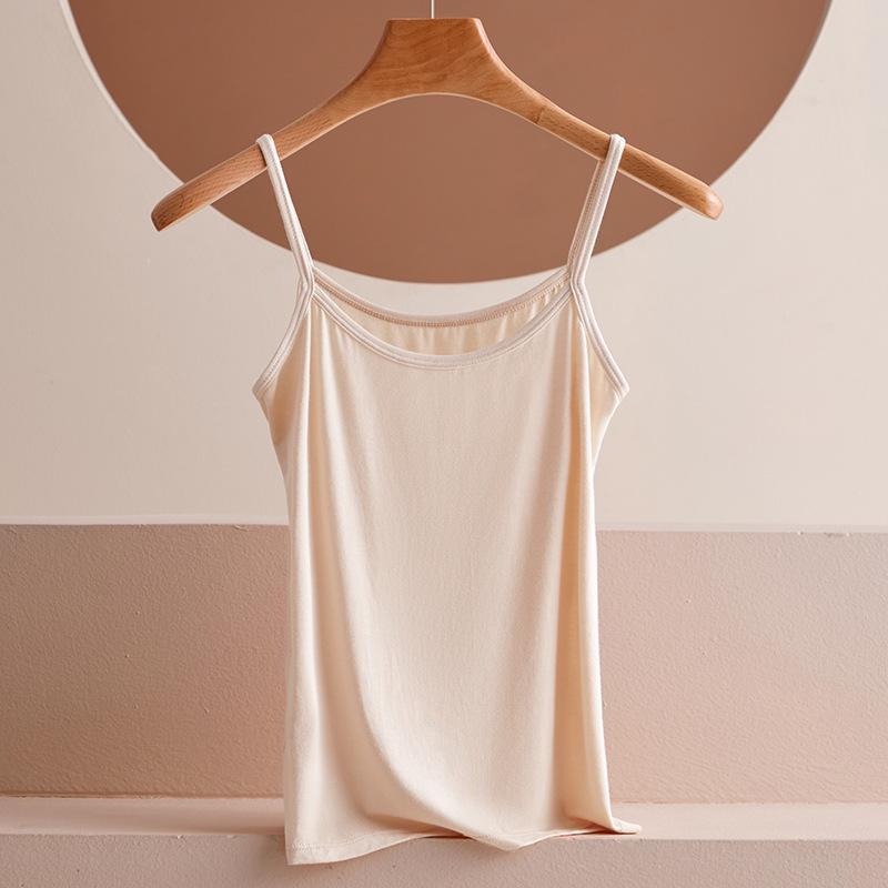 Camisola Feminina Slim Fit Modal - Fina, Sem Mangas, Top Longo Branco com Costas Bonitas