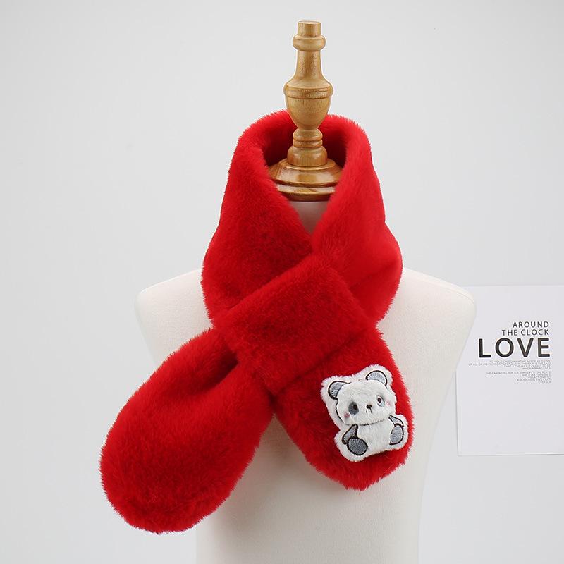 Plüsch-Cartoon-Schal für Kinder: Gemütlicher Nackenschal für Jungen und Mädchen