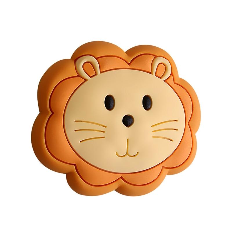 Door Handle Guard Silicone Door Handle Bumper Cartoon Door Buffer for Household