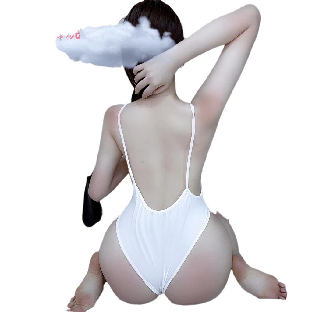 Sexy Underwear Open-file Breast One-piece Swimsuit Sexy Perspective Dead Library Water Pure Desire Girl Tights Uniform