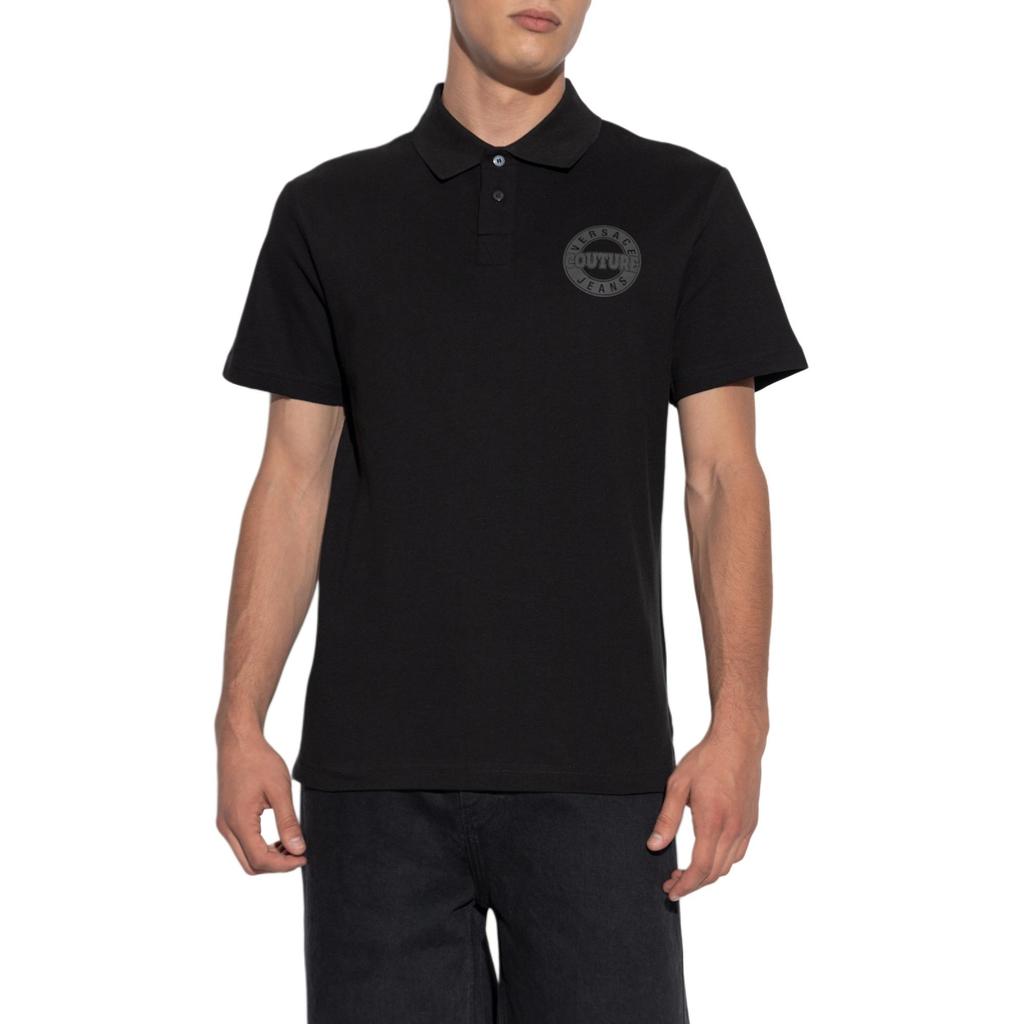 Versace Jeans Couture Bawełniana koszulka polo z logo E79GAGT06-ECJ01T-E899