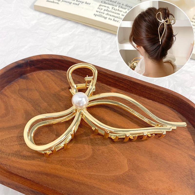 Simple Metal Geometric Hair Claw Clips Elegant Geometric Hair Accessories Cross Crab Bath Clip For Women Girl Headwear