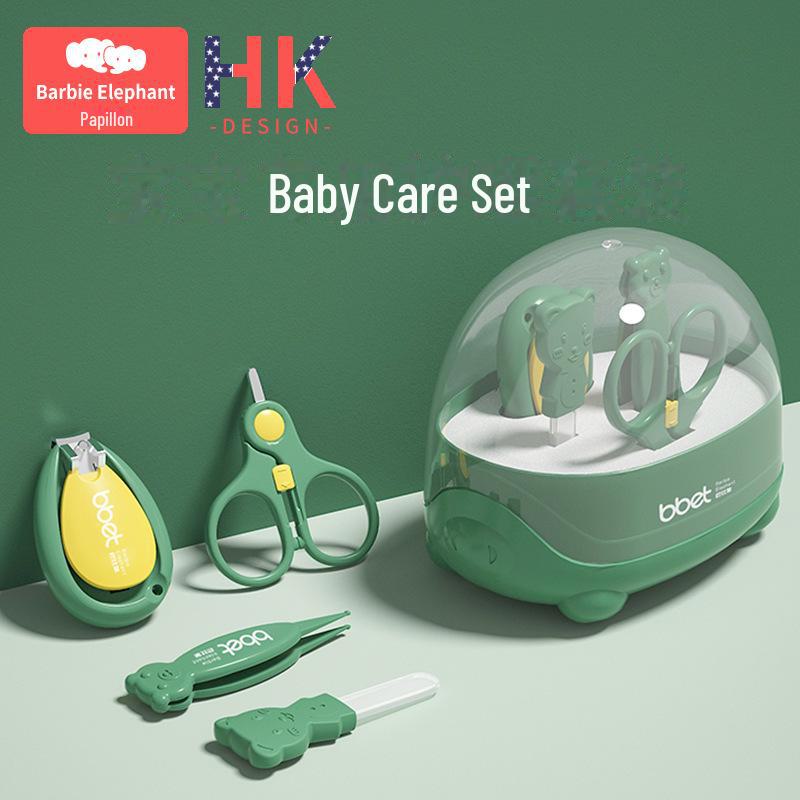 "Newborn Baby Care Nail Clippers Set - Anti-Pinching Trimming Tools"