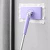 Small Mop Instant Cleaner Mini Mop with 360 Degree Rotating Head Hands Free Push Pull Handle Walls Windows Quick Cleaning Tool