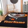 Harley-davidson Motorcycles Personalized Name Area Rug Suitable for Outdoor Game Room Foyer Dining Room Antislip Carpet Anime Office Decor