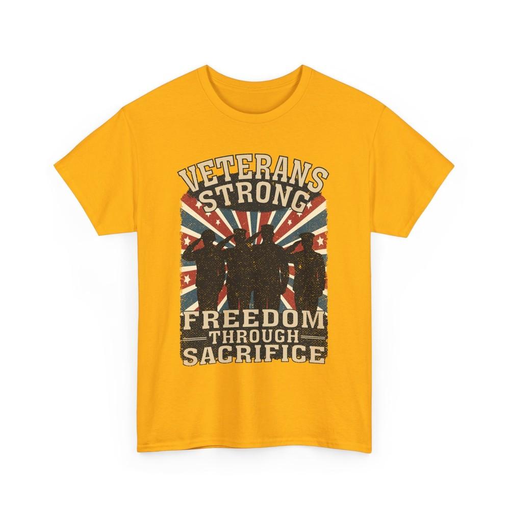 Veterans Strong Tee Patriotic T-Shirt Military Support Shirt Veteran Unisex Tee Unisex T-Shirt XXL