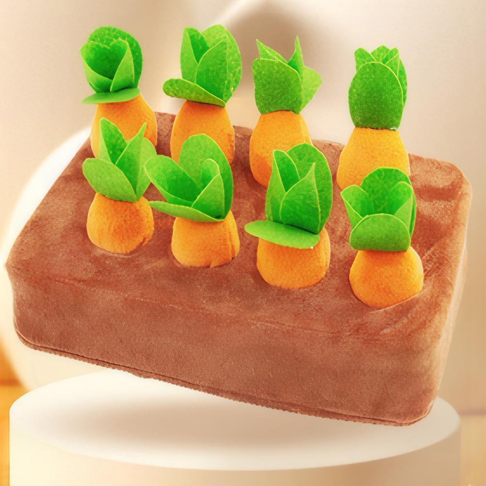 Carrots Dog Toy with 6/8 Carrots Interactive Carrot Snuffle Mat Carrots Enrichment Dog Puzzle Toy for Pet Stress Relief