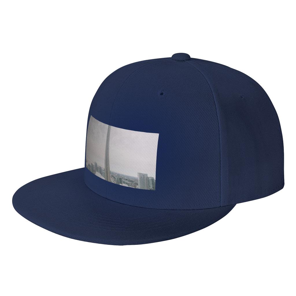 Fashion CN Tower Morning Poster Flat Brim Sun Hat Covering Face Without Makeup Brand Unisex Caps