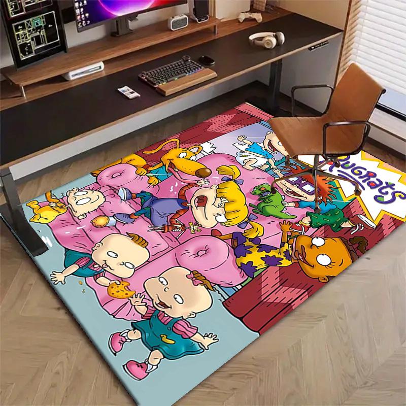 1pc Rugrats In Paris2 Design Printed Area Rug Carpet for Bedroom Living Room Home Decor Rugs Mat Non Slip Mat Rug for Bedside