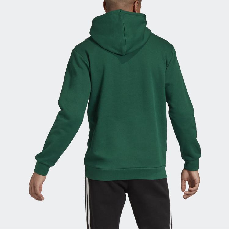 Adidas Originals Trefoil Cotton Hoodie Men Tops Green GD2569