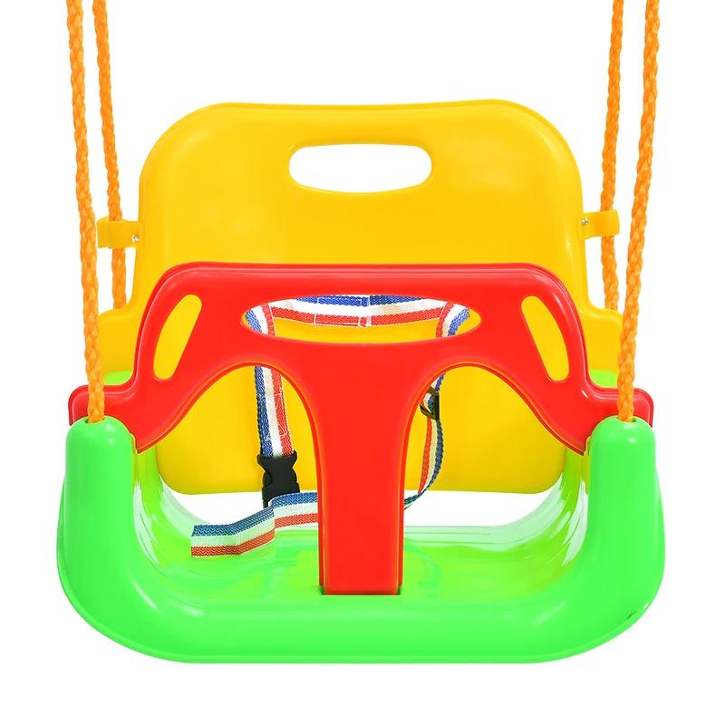 

3 in 1 Growth Baby Hanging Chair Swing - Family Backyard Indoor Outdoor Amusement Equipment Adjustable Kids Hanging Chair Swing зелёный