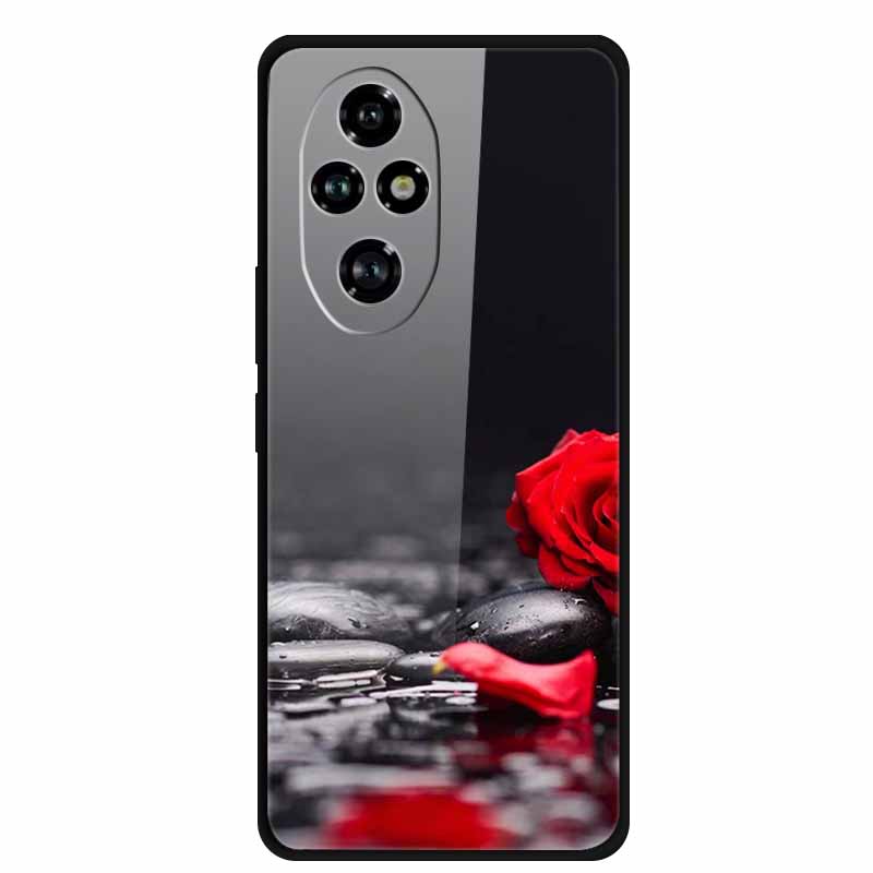 

Tempered Glass Case For Honor 200 Pro Case Hard Phone Back Cover Soft Bumper For Honor 200 Pro Case Honor200 Pro 200Pro Bag Capa Honor 200 Pro