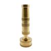 Solid Brass 4 Inch Garden Spray Nozzle with Adjustable Wring for Custom Water Flow Designed for Use with Standard Garden Hoses
