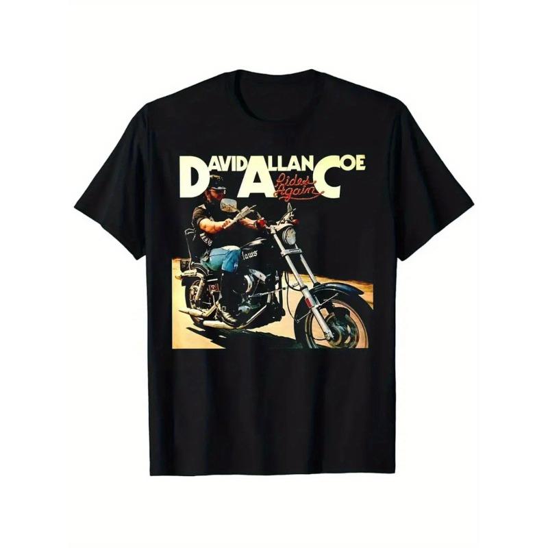 Retro Motorcycle Themed Unisexs Tshirt For Summer New Unisex Casual And Fashionable Y2k Cotton Tshirt