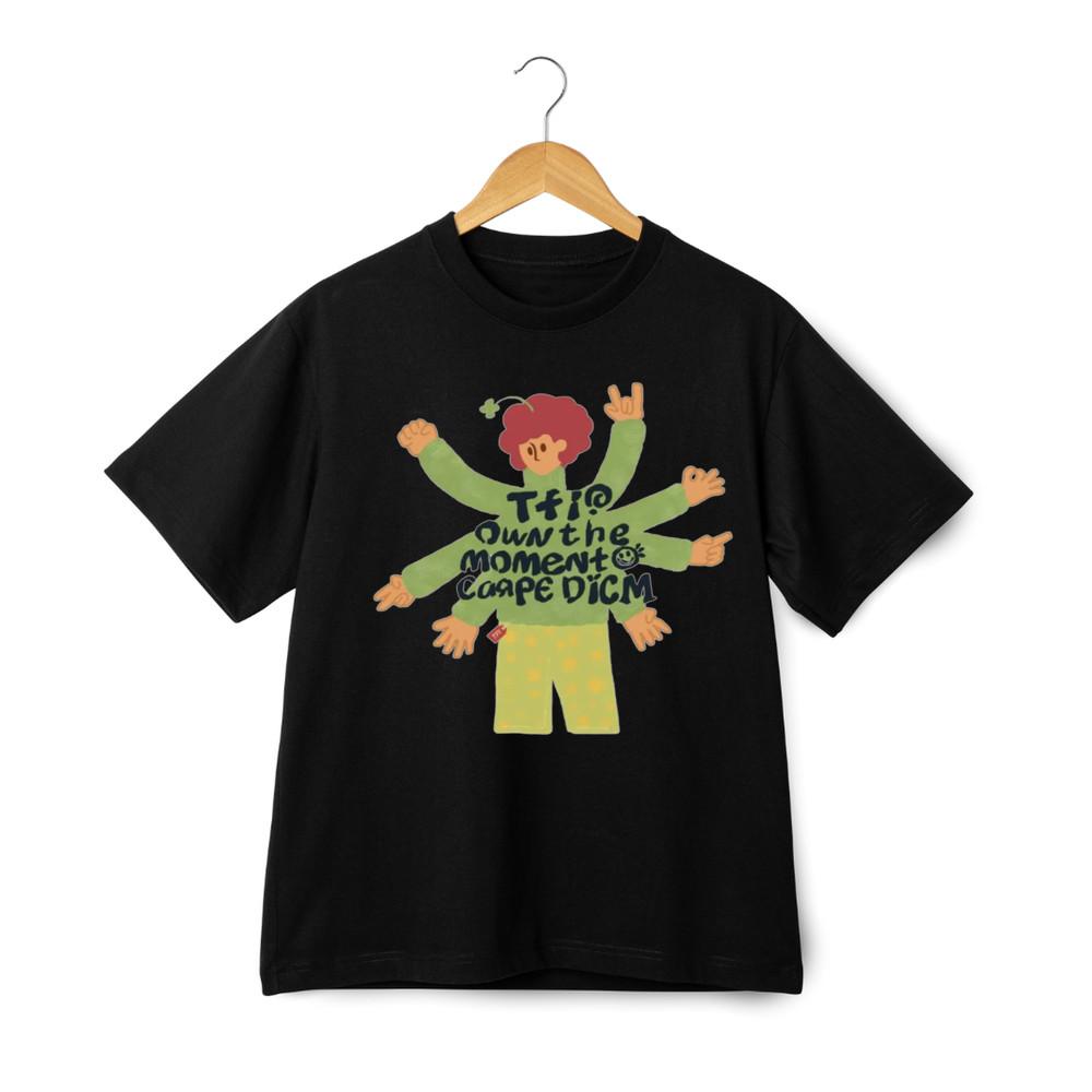 

TFI Own The Moment Carpe Diem Graphic T-shirt - Movie Quote Street Style Tee 2XL