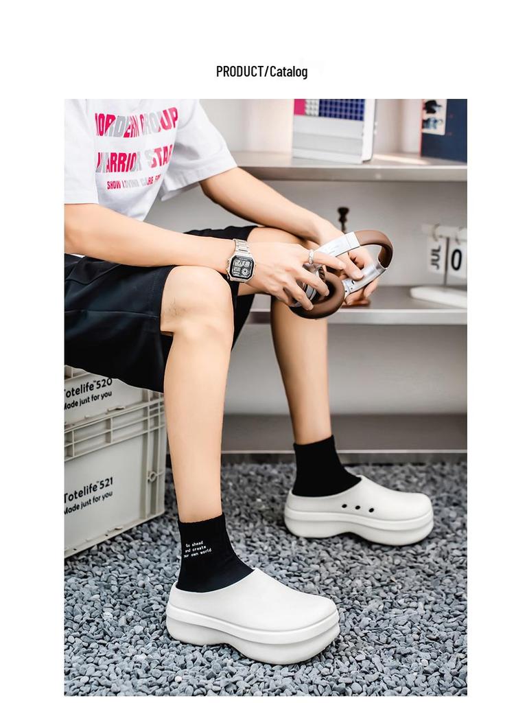 Summer Baotou EVA Casual Sport Sandals - Non-slip Thick Sole for Men & Women