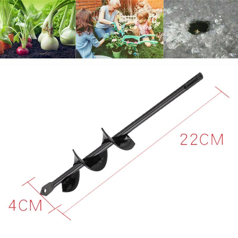 Versatile Garden Planting Auger Spiral Hole Drill Bit For Hassle-free Post Hole Digger