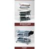 yjq thickened dining cart hotel trolley mobile hotel commercial hand push trolley