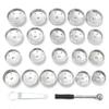 New Aluminum Alloy Cup Type Oil Filter Cap Wrench Socket Wrench Vehicle Maintenance Filter Wrench Tool 23pcs Cap Grid