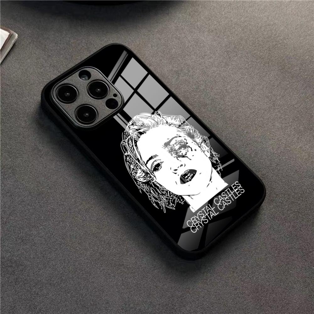 Band C-Crystal Castles Phone Case For IPhone 17 16 Pro 15 Pro Max 14 13 12 11 X XR XS Max Plus SE Glass Cover
