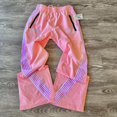 Europa und die Vereinigten Staaten Retro Neue gestreifte Hose mit elastischer Taille für Frauen Y2k Harajuku Trend Lose Sporthose mit weitem Bein