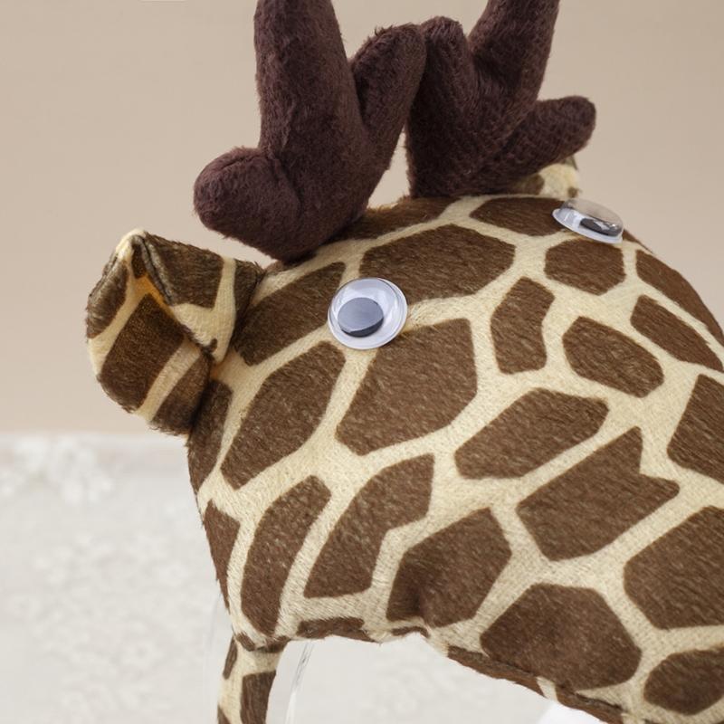 1/3/4/5Pcs Kids Girls Giraffe Costume Accessories Set Giraffe Ears Headband Bowtie Giraffe Tail Tutu Skirt for Animal Party