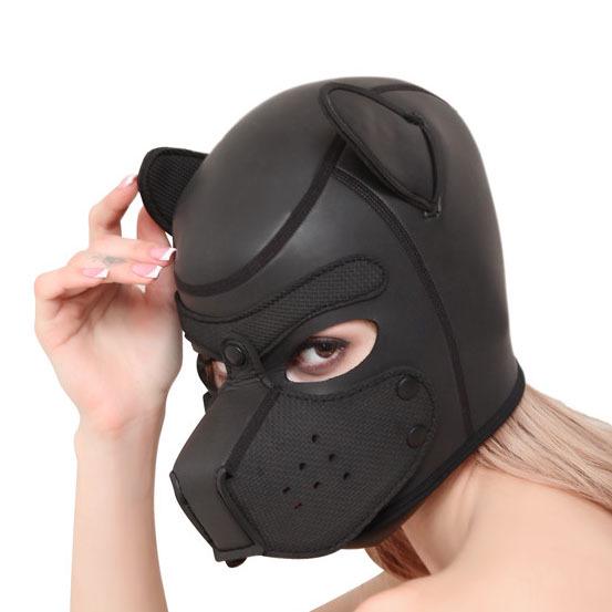 BDSM Sex Mask Hračky pro dospělé Fetiš Sex Toys Slave Headgearleather Pes Head Masked Cosplay