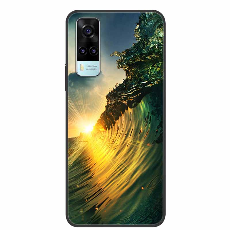 For vivo Y31 2021 Case Shockproof Soft silicone TPU Back Cover For Vivo Y53S 4G Y31 2021 Y 31 Case V2036 Phone Case Cute Cartoon