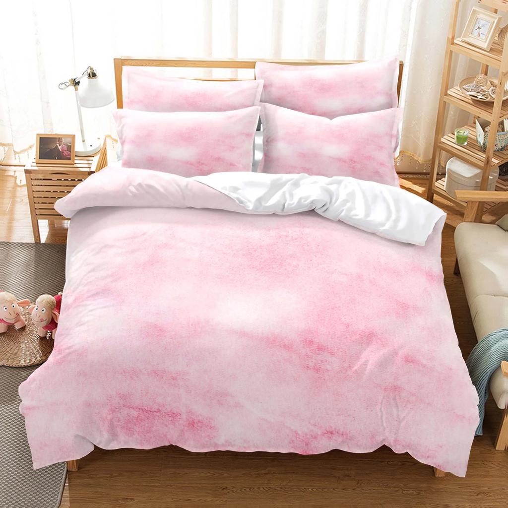 Artistic Pattern Bedding Bedroom Set King Size Home Textile Quilt Cover Set With Pillowcases Cotton Dropship Bedclothes Set