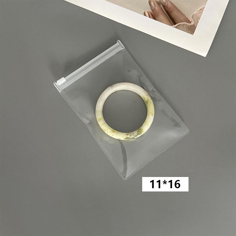 Non-yellowing, non-hardening frosted EVA zipper jewelry bags for earrings and bracelets
