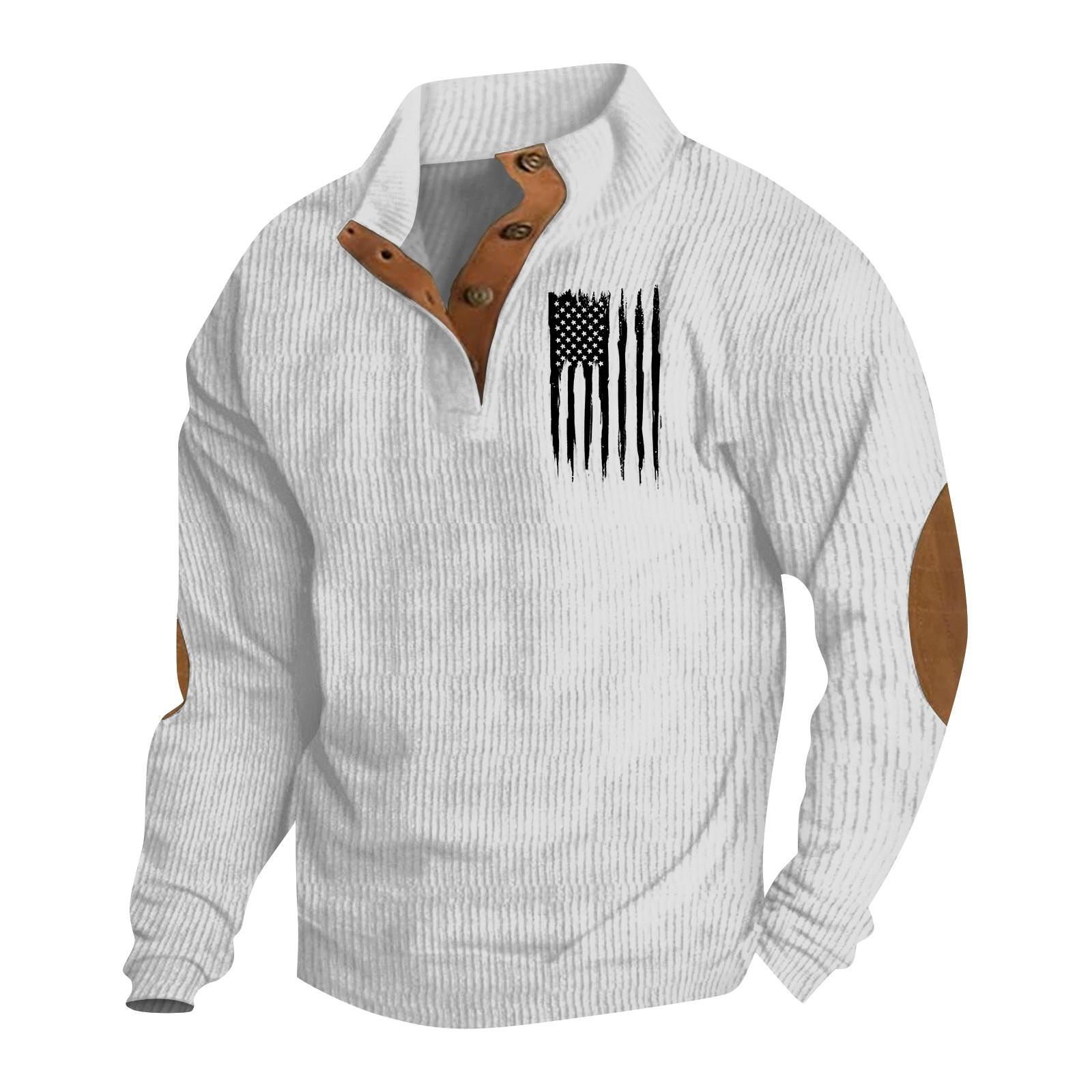 

Весенняя и мужская толстовка с воротником-стойкой — это повседневные свитера для активного отдыха, топы XL белый