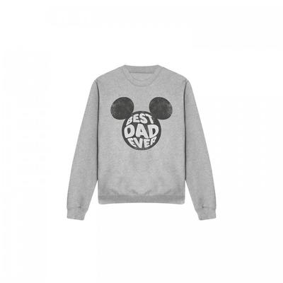 Disney Unisex Adult Best Dad Ever Mickey Mouse Sweatshirt