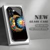 Creative Star Moon Tempered Glass Phone Case Suitable for Samsung Galaxy S26 S25 S24 S22 S21 S20 FE/Ultra/Plus Anti Drop