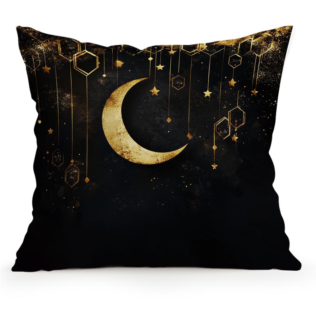 Stars Moon Ramadan Pillowcase Printed Polyester 40/45/50Cm Throw Pillowcover Decorative Sofa Cushion Pillowslip Home Decor