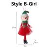 Newest Christmas Elves Stuffed Plush Dolls Hanging Ornaments Xmas Tree Decor Cute Boy Girl Elf Pendant Kids Gifts New Year Noel