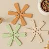 Yousheng Silicone Trivet for Hot Dishes Christmas Tree Pot Holder Heat Resistant Coasters Insulation Pad for Kitchen