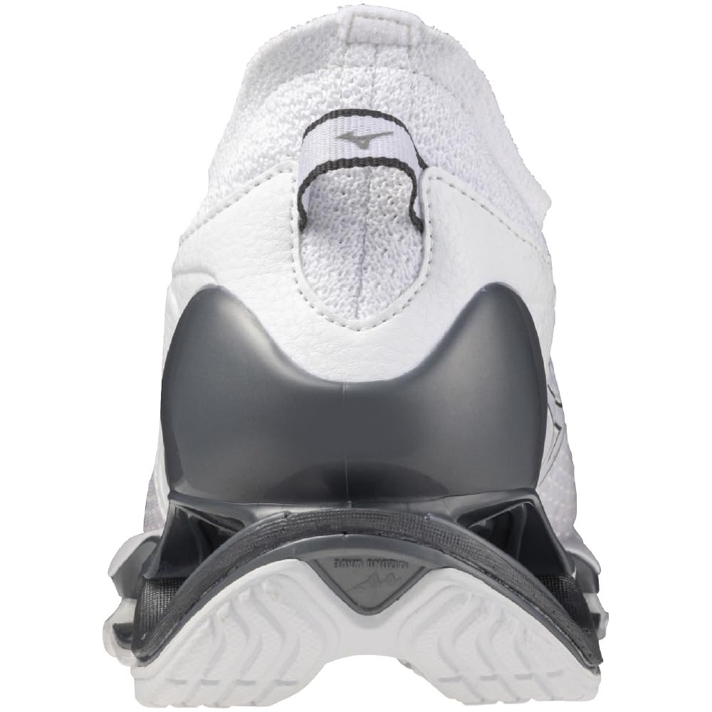 Mizuno Wave Prophecy 14 Running Shoes, Jogging/Marathon, White/Silver, Size 24.5 cm, 2E