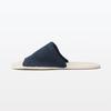 MUJI Room Open XL Natural White x 23087865 Sandals, Toe, (Size 26.5-28cm), Navy,