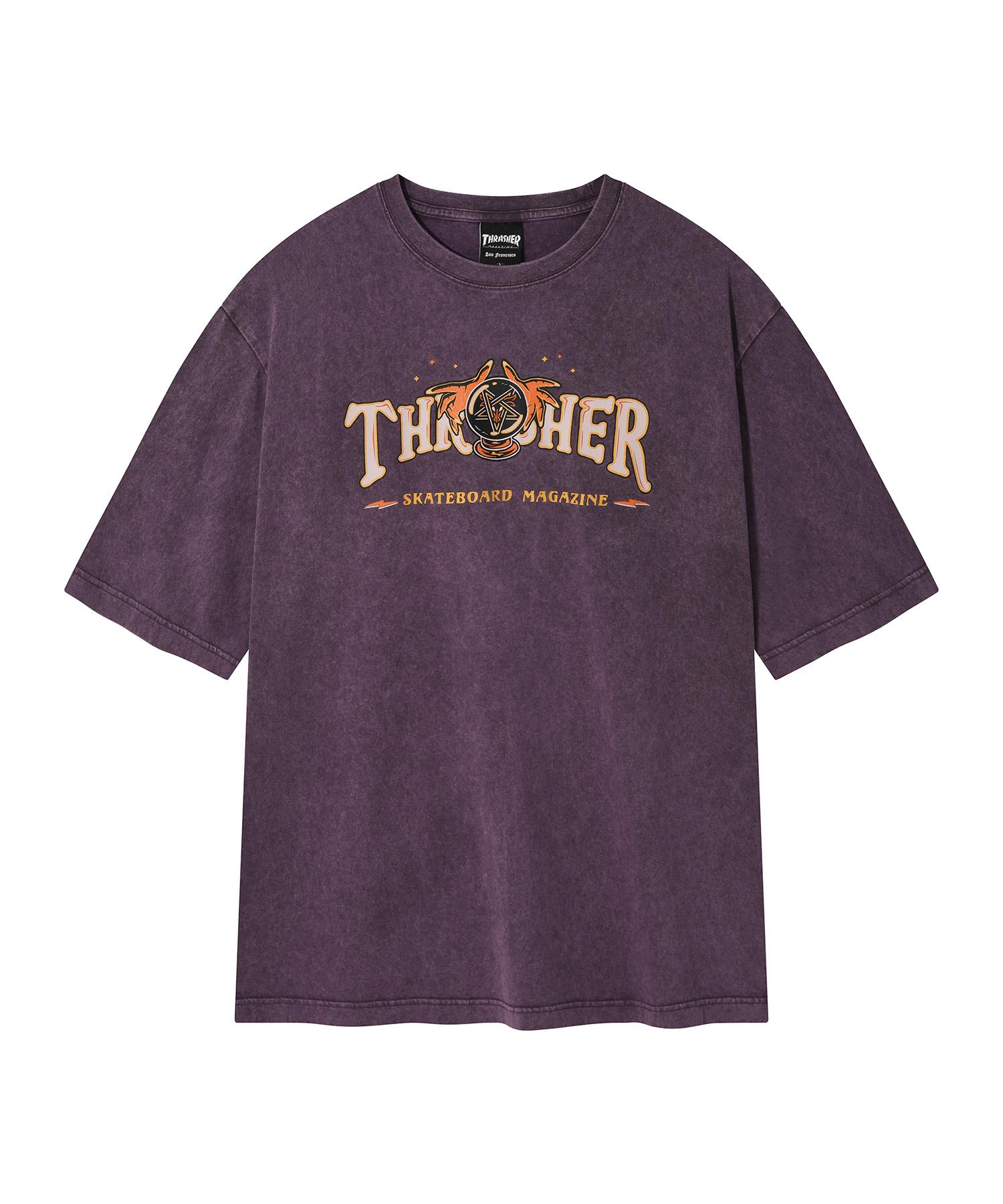 Treasure Crystal-Gu Graphic Stonewashed Short Sleeve T-Shirt Purple M
