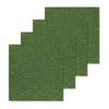 4/6Pcs Fake Grass Sheets 15x15cm Fake Grass Mat Set Miniature Artificial Model Grass Miniature Garden and Dollhouse Decoration
