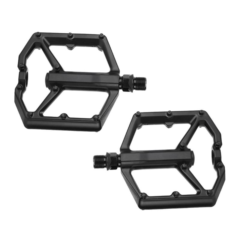 Aluminum Alloy Bicycles Flat Pedals 2 Bearings Bicycles Platform Pedals Replacement Wide Flat Cycling Pedals Enduring