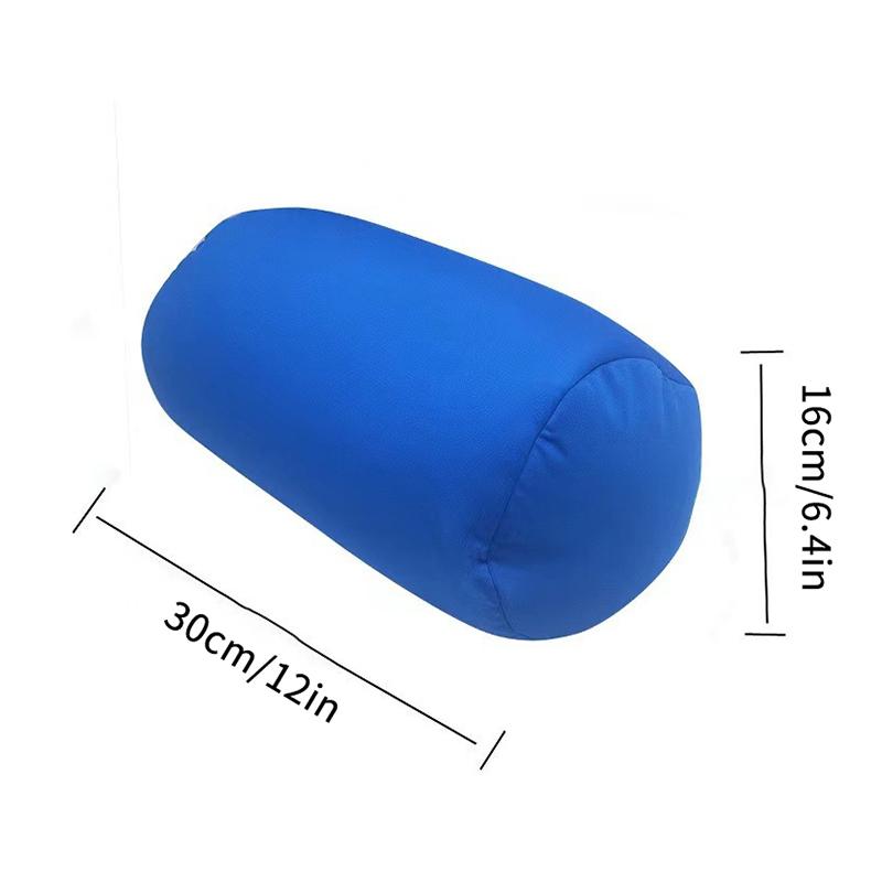 Zylindrisches Kissen Eingebaute Schaumstoffpartikel Mikroperlen-Rollkissen Gefülltes Sofakissen Schlafzimmer Schlaf Überwurfkissen Nacken Kopf Rücken