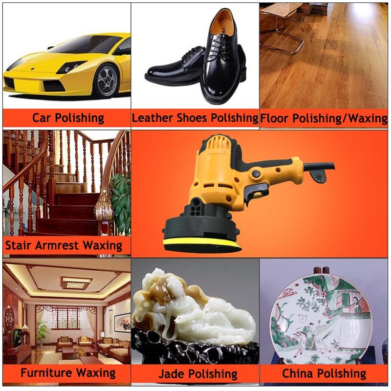 220V Car Waxing Angle Grinder Polishing Machine For Polishing Metal Furniture Adjustable-speed 125mm Pad 700W