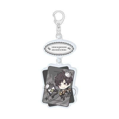 B PROJECT ~ Leidenschaftlicher Liebesruf ~ x Sanrio Charaktere 03 Takeshi Kaneshiro x Bad Badtz-Maru [Mini-Charakter-Illustration] Verknüpfter Acryl-Schlüsselanhänger