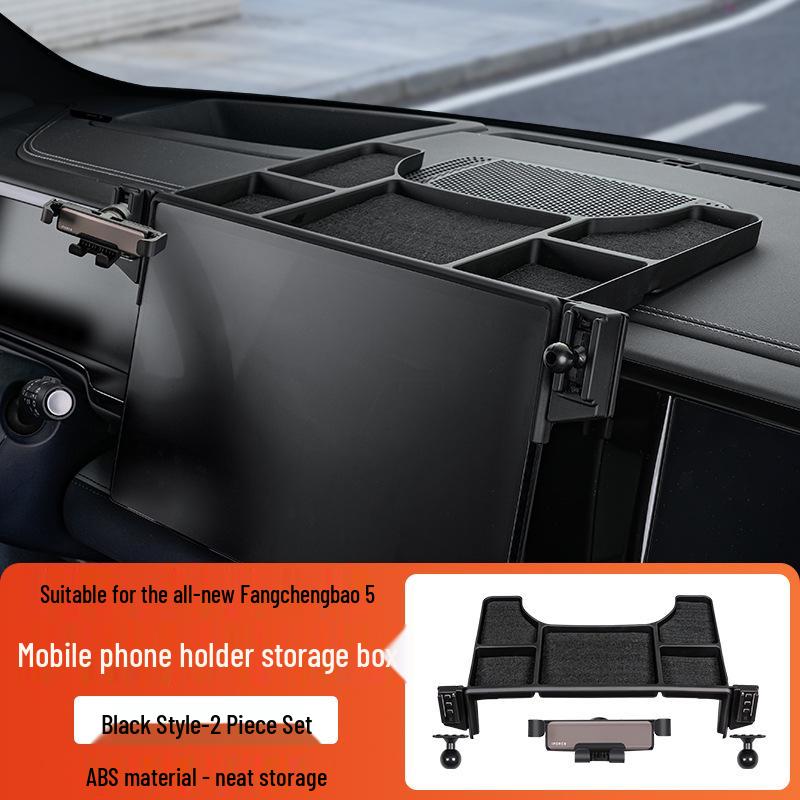 BYD Leopard 5 Phone Holder & Storage Box for Interior Enhancement