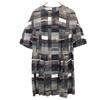 Made In Italy Overall Handle Short Sleeve One Piece 38 Gray Women Used