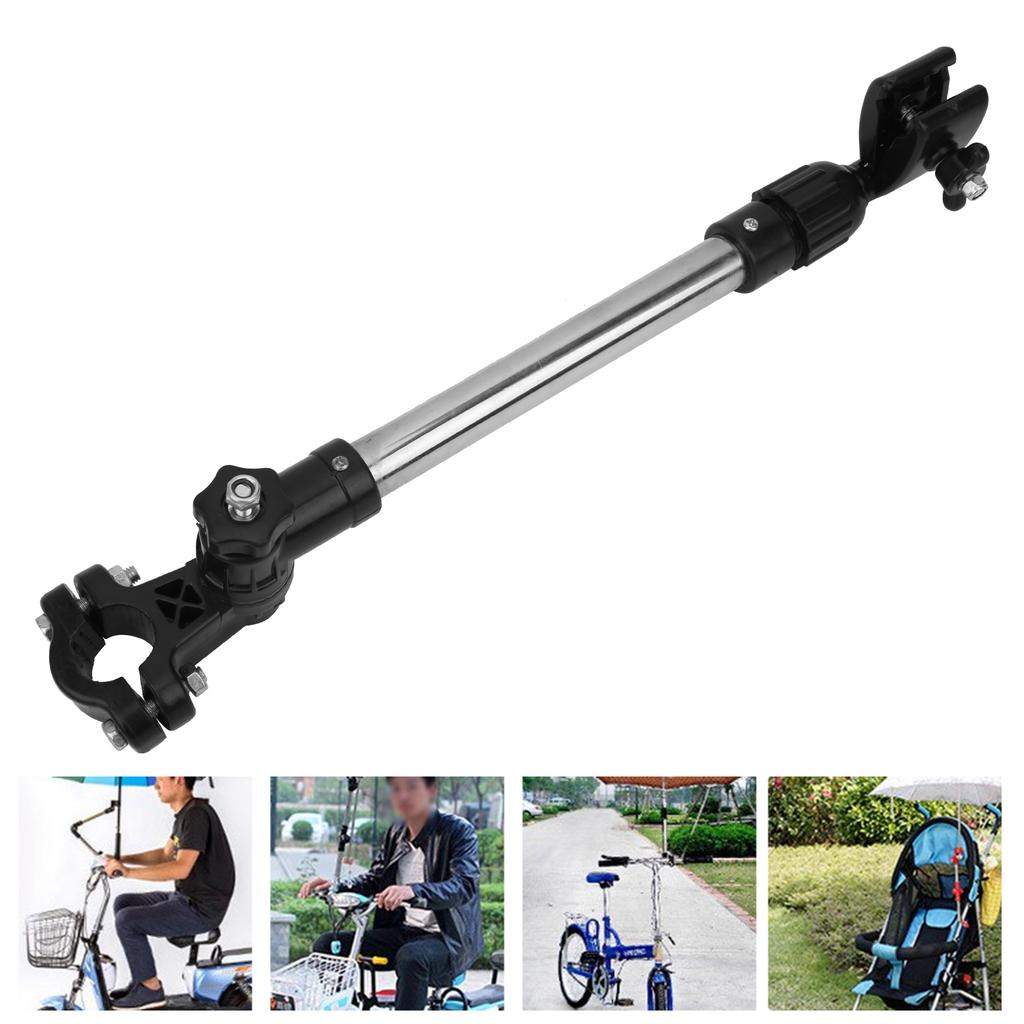 Bicycle Umbrella Bracket Support Mount Adjustable Sunshade Stainless Steel for Wheelchair Stroller