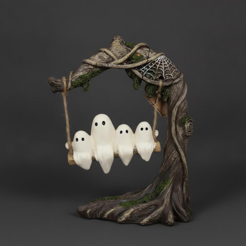 Specter On a Tree Swing Spooky Decor Rustic for Decorators