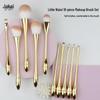 Beginner's Small Waist Makeup Brush Set - 10 Brushes, Non-Shedding, Non-Absorbing Beauty Tools.