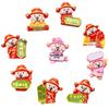 Cartoon God of Wealth Resin DIY Accessories: Cream Glue, Hair Clips, Keychains, Pencil Case Ornaments